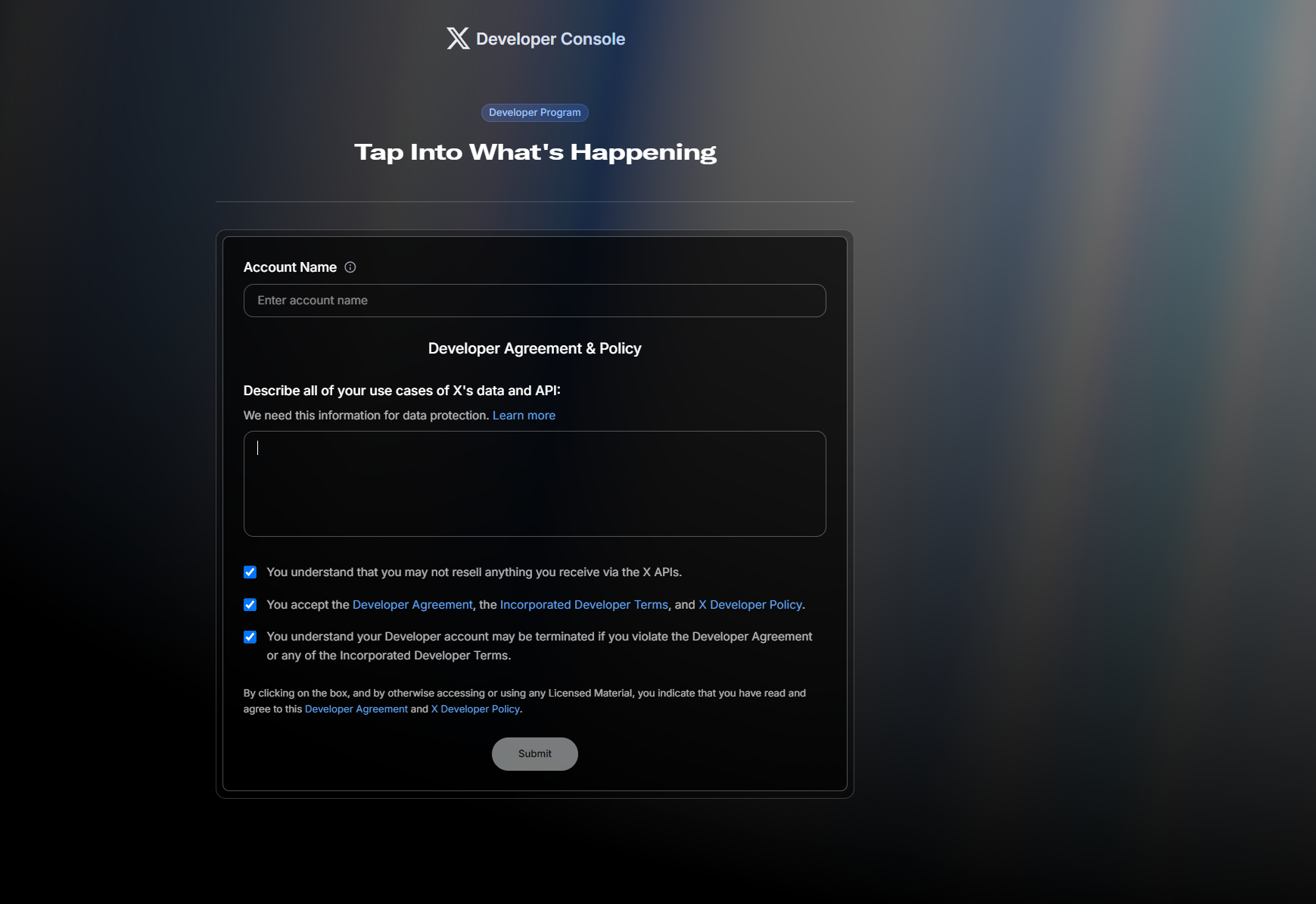 Placeholder for step 2: Fill in information