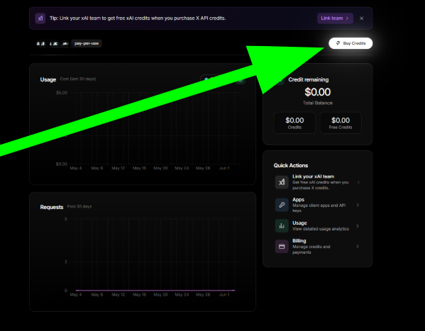 Placeholder for step 3: Buy credits