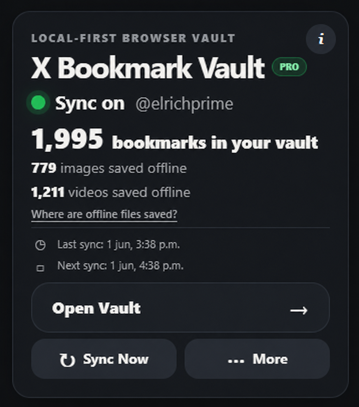 Full backup syncing state